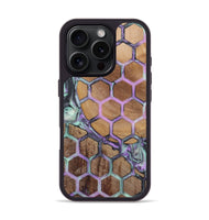 iPhone 16 Pro Wood+Resin Phone Case - Magnolia (Pattern, 723073)