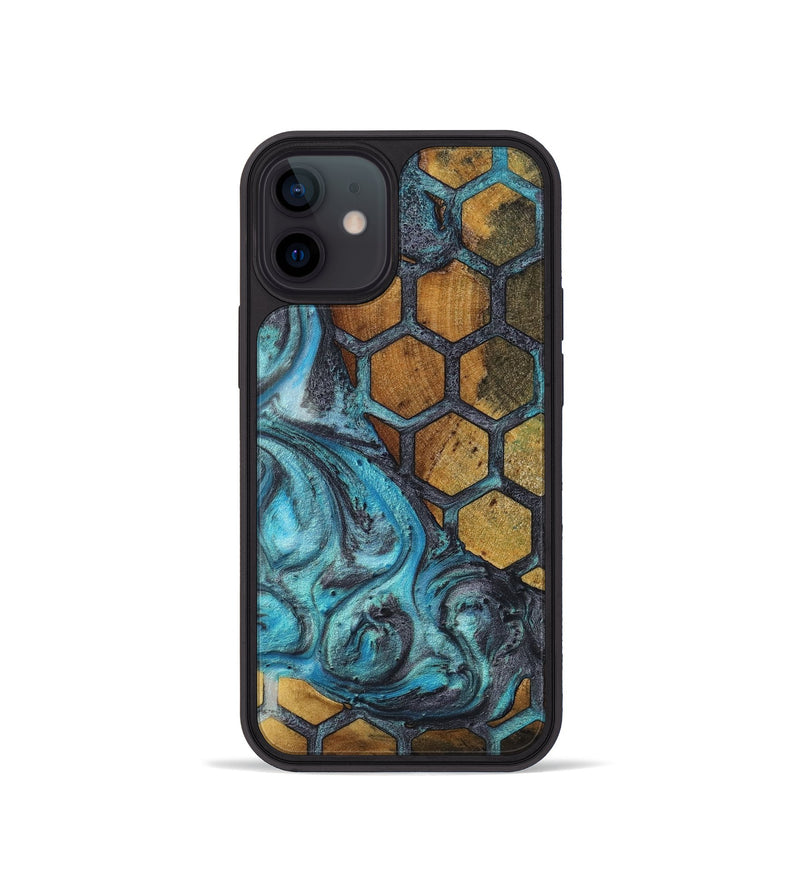 iPhone 12 mini Wood+Resin Phone Case - Forrest (Pattern, 723075)