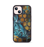 iPhone 14 Wood+Resin Phone Case - Forrest (Pattern, 723075)