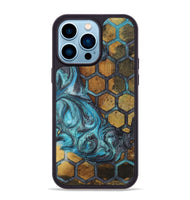 iPhone 14 Pro Max Wood+Resin Phone Case - Forrest (Pattern, 723075)