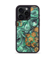 iPhone 15 Pro Wood+Resin Phone Case - Erma (Pattern, 723076)