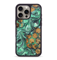 iPhone 16 Pro Max Wood+Resin Phone Case - Erma (Pattern, 723076)