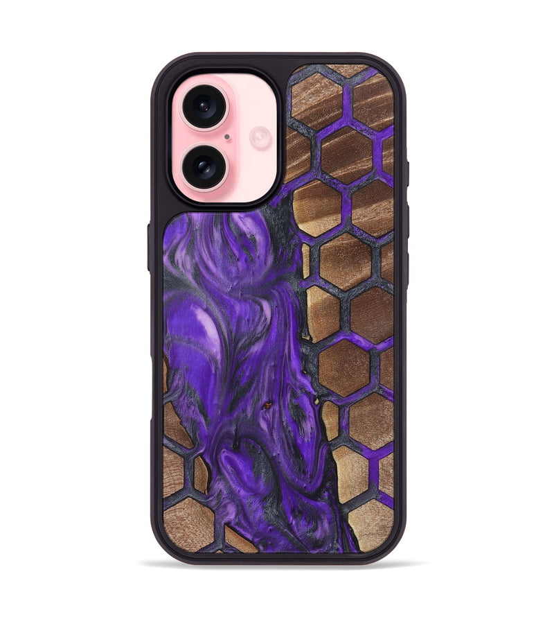 iPhone 16 Wood+Resin Phone Case - Malaysia (Pattern, 723077)