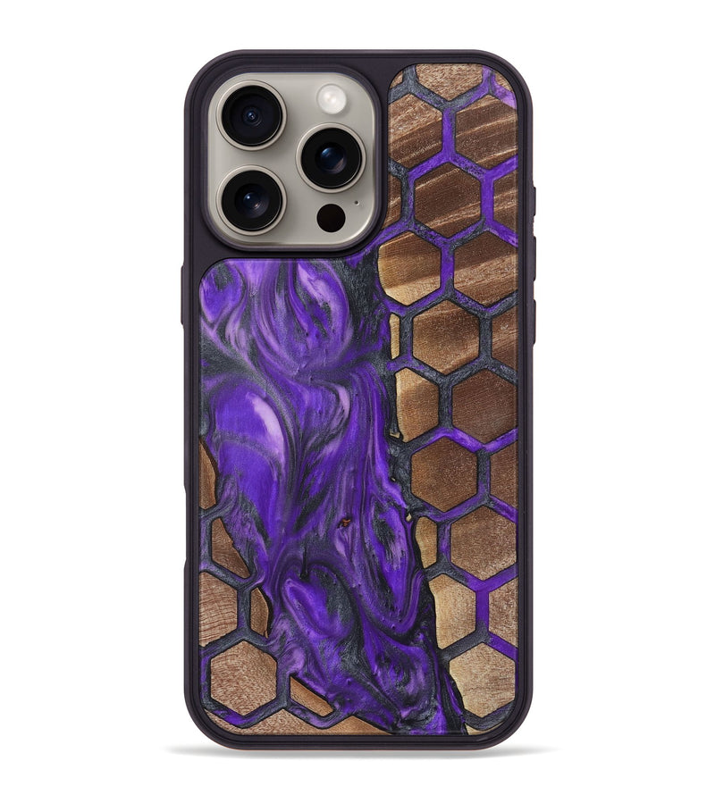 iPhone 16 Pro Max Wood+Resin Phone Case - Malaysia (Pattern, 723077)