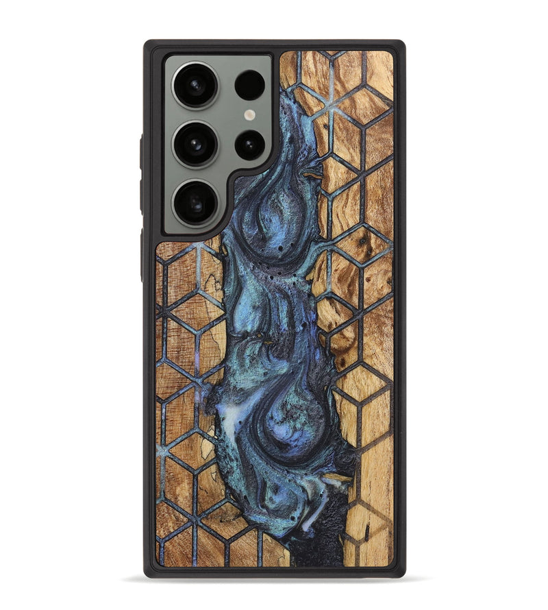 Galaxy S23 Ultra Wood+Resin Phone Case - Graham (Pattern, 723079)