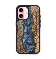 iPhone 16 Wood+Resin Phone Case - Graham (Pattern, 723079)