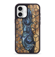 iPhone 16 Plus Wood+Resin Phone Case - Graham (Pattern, 723079)