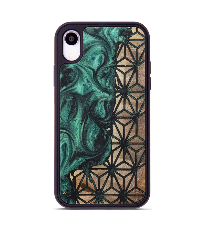 iPhone Xr Wood+Resin Phone Case - Lorena (Pattern, 723086)