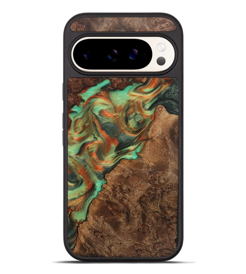 Pixel 9 Pro XL Wood+Resin Phone Case - Kellen (Green, 723147)