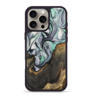 iPhone 16 Pro Max Wood+Resin Phone Case - Hunter (Green, 723149)