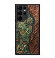 Galaxy S22 Ultra Wood+Resin Phone Case - Shelby (Green, 723151)