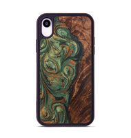 iPhone Xr Wood+Resin Phone Case - Shelby (Green, 723151)