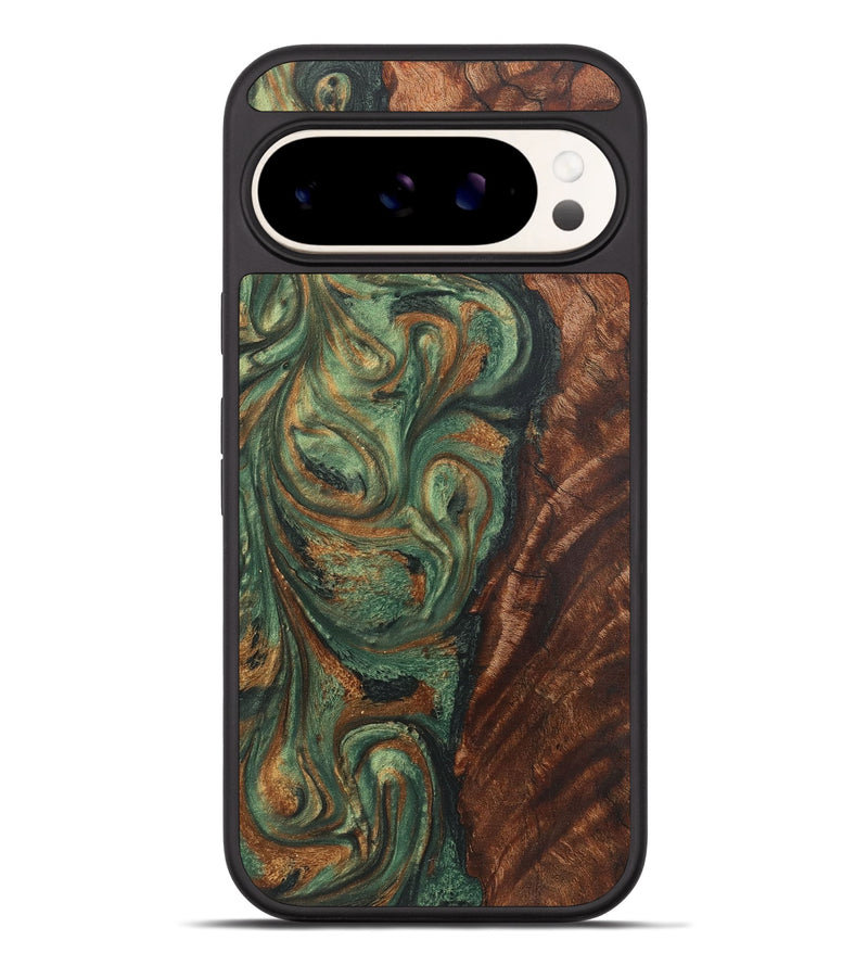 Pixel 9 Pro XL Wood+Resin Phone Case - Shelby (Green, 723151)