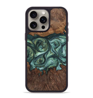 iPhone 15 Pro Max Wood+Resin Phone Case - Braelynn (Green, 723152)