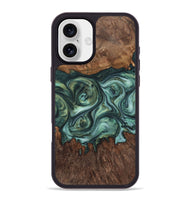 iPhone 16 Plus Wood+Resin Phone Case - Braelynn (Green, 723152)