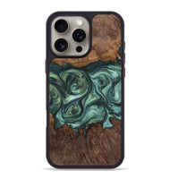 iPhone 16 Pro Max Wood+Resin Phone Case - Braelynn (Green, 723152)