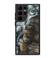 Galaxy S22 Ultra Wood+Resin Phone Case - Nevaeh (Green, 723153)