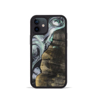 iPhone 12 mini Wood+Resin Phone Case - Nevaeh (Green, 723153)