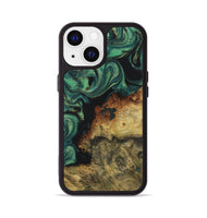 iPhone 13 Wood+Resin Phone Case - Sheila (Green, 723155)