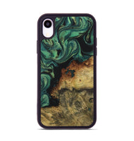 iPhone Xr Wood+Resin Phone Case - Sheila (Green, 723155)