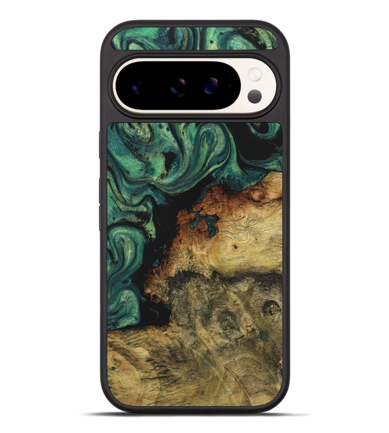 Pixel 9 Pro XL Wood+Resin Phone Case - Sheila (Green, 723155)