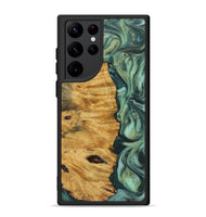 Galaxy S22 Ultra Wood+Resin Phone Case - Virgil (Green, 723156)