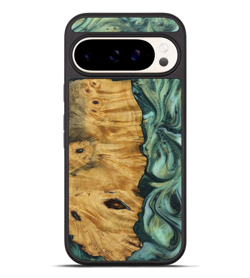 Pixel 9 Pro XL Wood+Resin Phone Case - Virgil (Green, 723156)