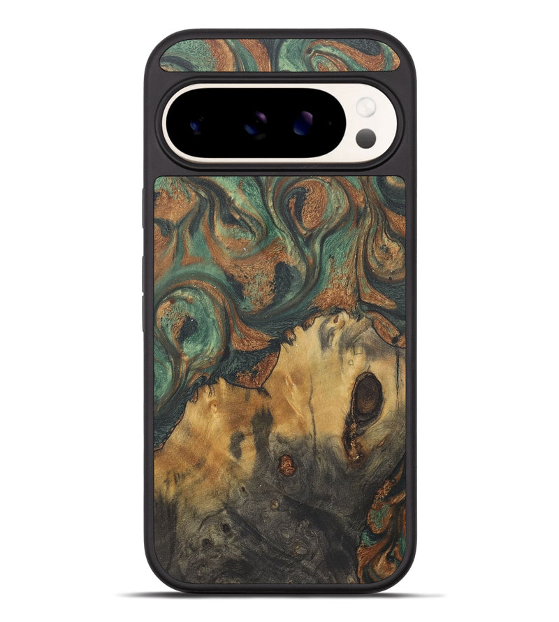 Pixel 9 Pro XL Wood+Resin Phone Case - Carole (Green, 723159)