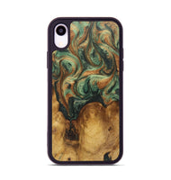 iPhone Xr Wood+Resin Phone Case - Blanche (Green, 723161)