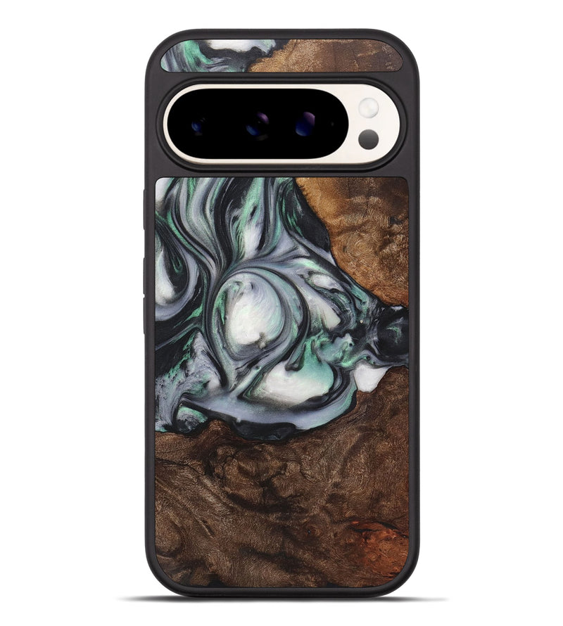 Pixel 9 Pro XL Wood+Resin Phone Case - Lizbeth (Green, 723164)