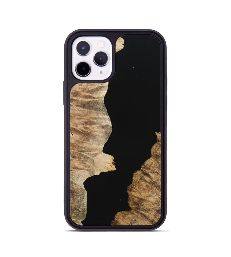 iPhone 11 Pro Wood+Resin Phone Case - Talan (Pure Black, 723166)