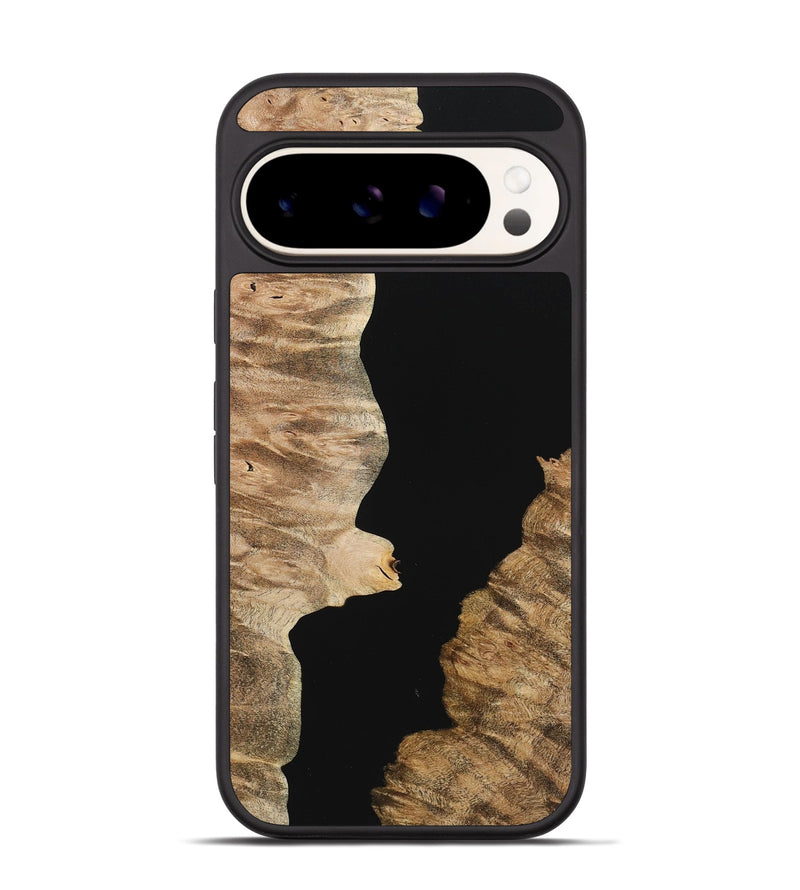 Pixel 9 Wood+Resin Phone Case - Talan (Pure Black, 723166)