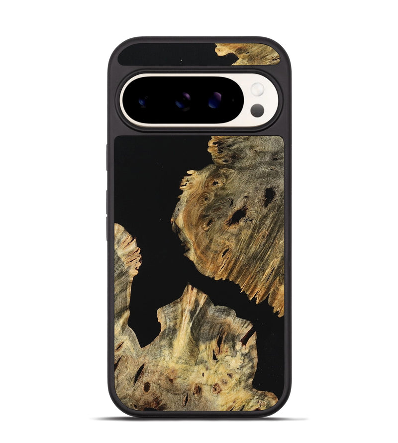 Pixel 9 Pro Wood+Resin Phone Case - Kimberly (Pure Black, 723167)