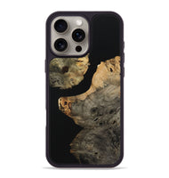 iPhone 16 Pro Max Wood+Resin Phone Case - Lawrence (Pure Black, 723168)