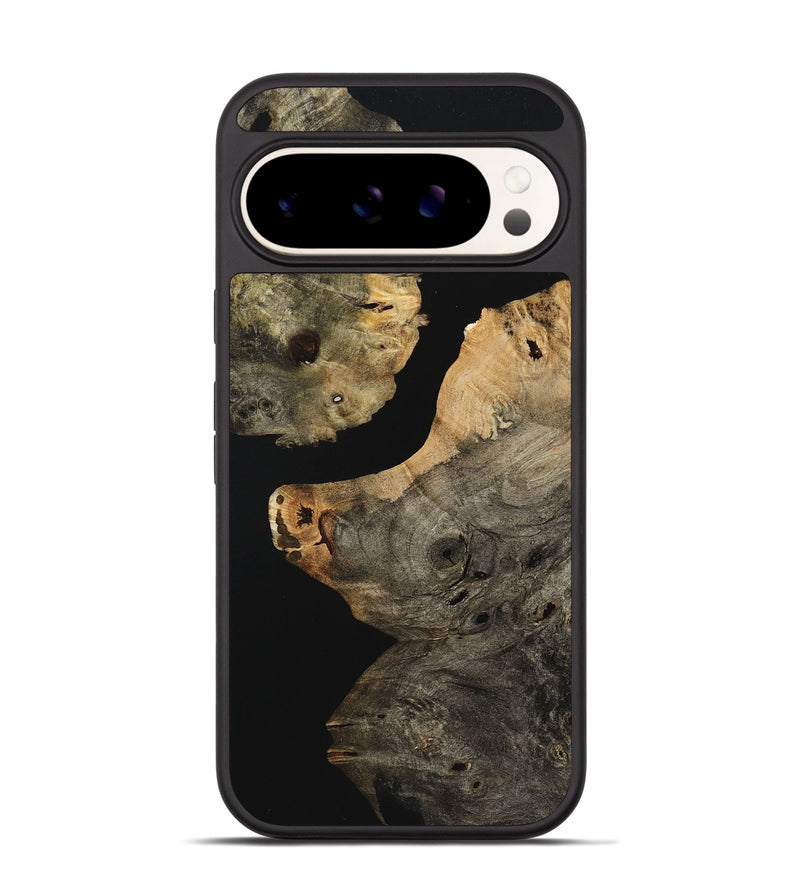 Pixel 9 Wood+Resin Phone Case - Lawrence (Pure Black, 723168)