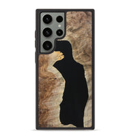 Galaxy S23 Ultra Wood+Resin Phone Case - Alayna (Pure Black, 723169)