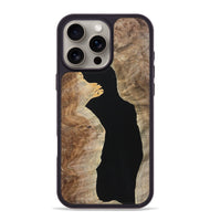 iPhone 16 Pro Max Wood+Resin Phone Case - Alayna (Pure Black, 723169)