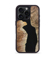 iPhone 16 Pro Wood+Resin Phone Case - Alayna (Pure Black, 723169)