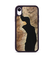 iPhone Xr Wood+Resin Phone Case - Alayna (Pure Black, 723169)