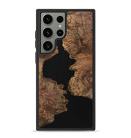 Galaxy S23 Ultra Wood+Resin Phone Case - Asher (Pure Black, 723170)