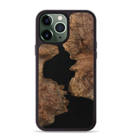 iPhone 13 Pro Max Wood+Resin Phone Case - Asher (Pure Black, 723170)