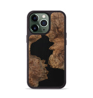 iPhone 13 Pro Wood+Resin Phone Case - Asher (Pure Black, 723170)