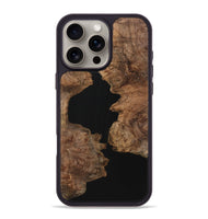 iPhone 16 Pro Max Wood+Resin Phone Case - Asher (Pure Black, 723170)