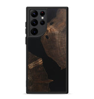 Galaxy S22 Ultra Wood+Resin Phone Case - Blair (Pure Black, 723171)