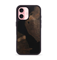 iPhone 16 Wood+Resin Phone Case - Blair (Pure Black, 723171)