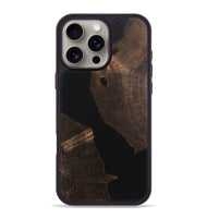 iPhone 16 Pro Max Wood+Resin Phone Case - Blair (Pure Black, 723171)