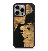 iPhone 16 Pro Max Wood+Resin Phone Case - Annie (Pure Black, 723172)