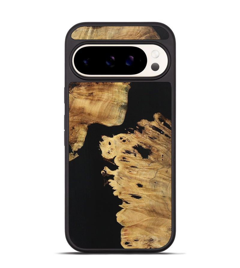 Pixel 9 Wood+Resin Phone Case - Annie (Pure Black, 723172)