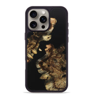 iPhone 16 Pro Max Wood+Resin Phone Case - Fannie (Pure Black, 723173)