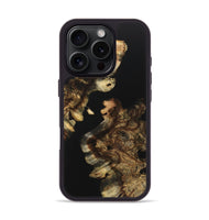 iPhone 16 Pro Wood+Resin Phone Case - Fannie (Pure Black, 723173)